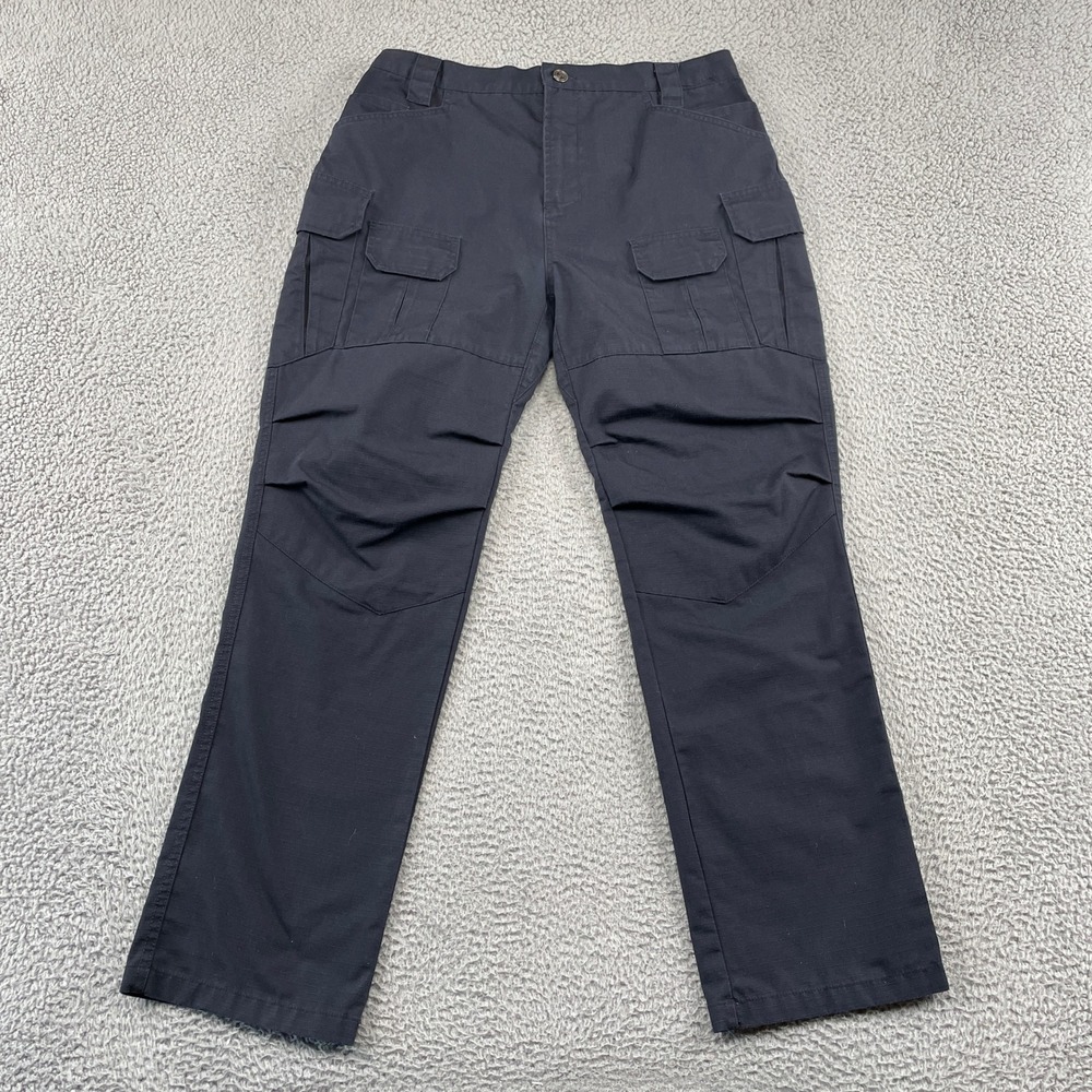 Tactical Series Cargo Pants Mens 2XL  Blue Ripstop Work Utility Outdoor Pockets